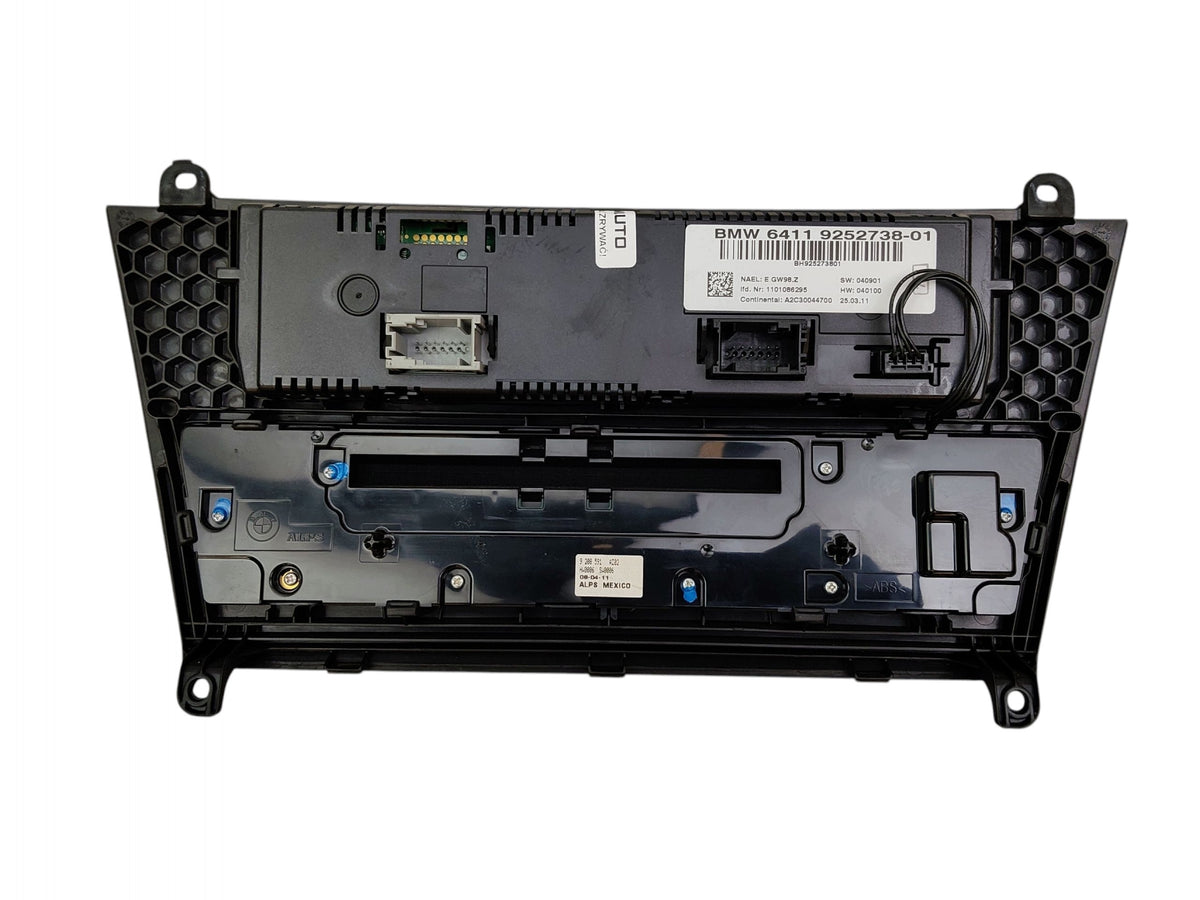 AIR CONDITIONING RADIO PANEL AIR CONDITIONING BMW X3 F25 9252738