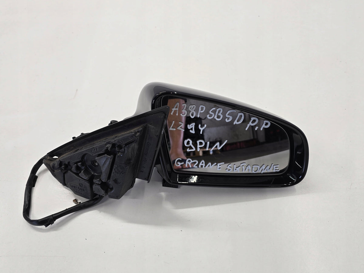 AUDI A3 8P 5D 06R MIRROR RIGHT 9PIN LZ9Y ANGLIK UK