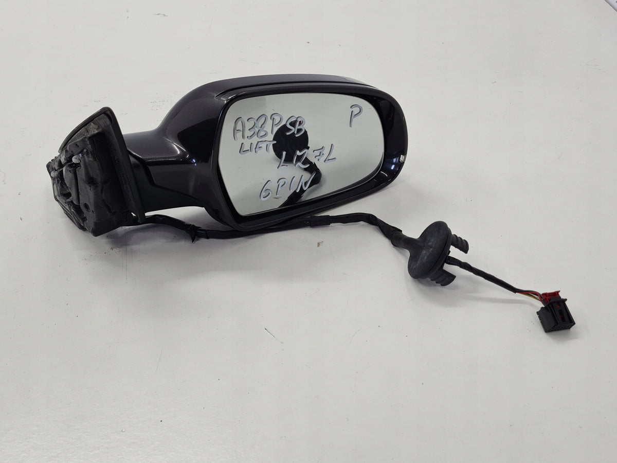 AUDI A3 8P 5D SPORTBACK LIFT 08-12R MIRROR RIGHT 6PIN ENGLISH LZ7L