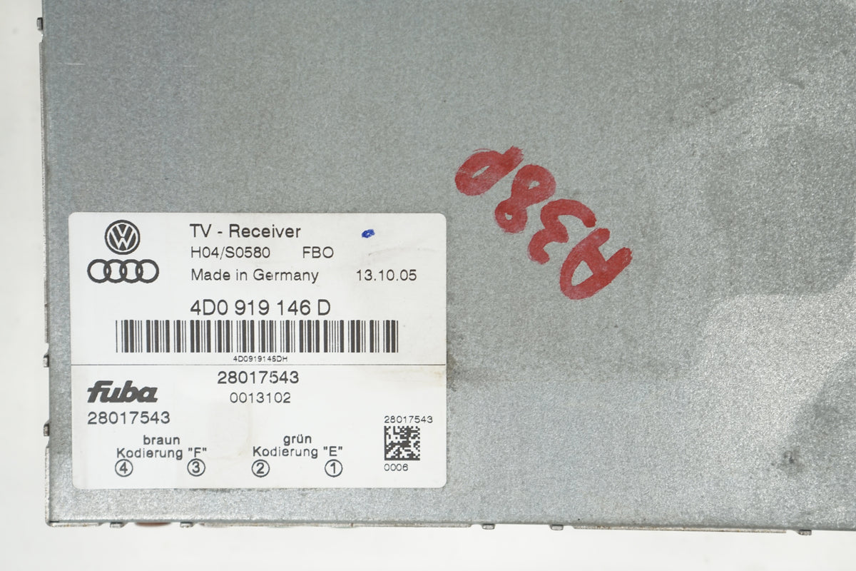 AUDI A3 8P TUNER MODULE TV RECEIVER 4D0919146D