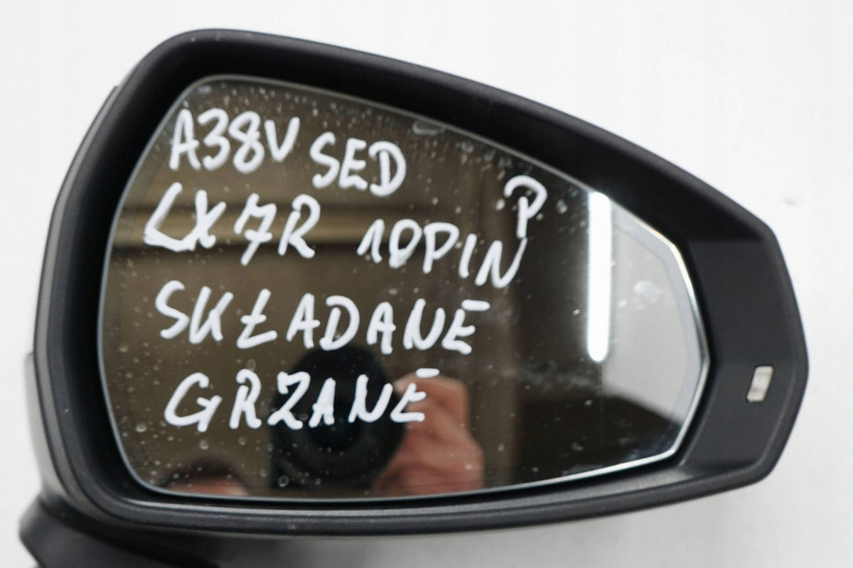 AUDI A3 8V SEDAN 16R MIRROR RIGHT 10PIN HEATED FOLDING LX7R ENGLISH