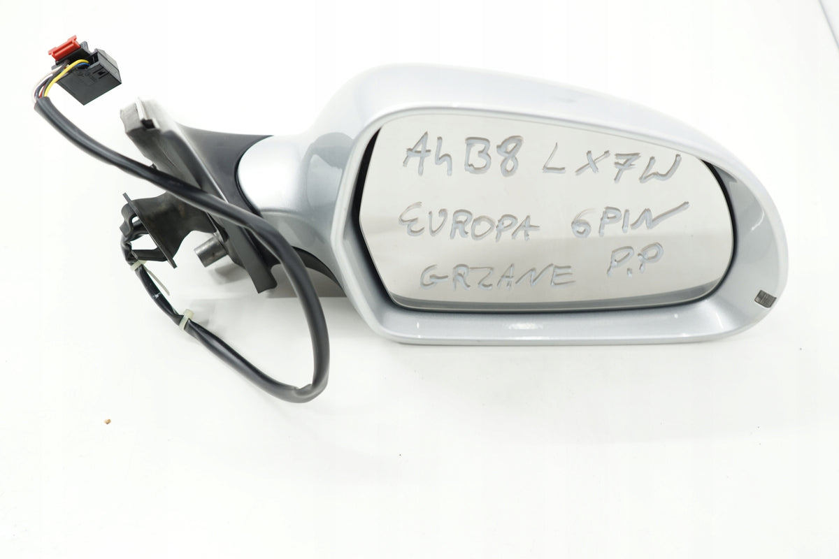 AUDI A4 B8 08R MIRROR RIGHT 6PIN LX7W EUROPE