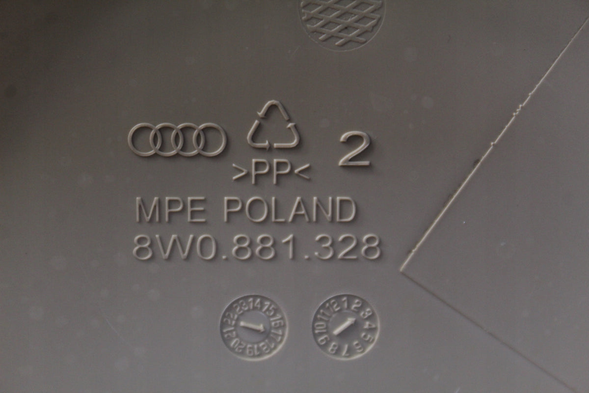 AUDI A4 B9 8W SEAT FRAME COVER RIGHT FRONT 8W0881328