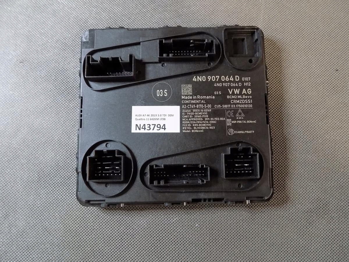 AUDI A7 4K COMFORT MODULE BCM 4N0907064D