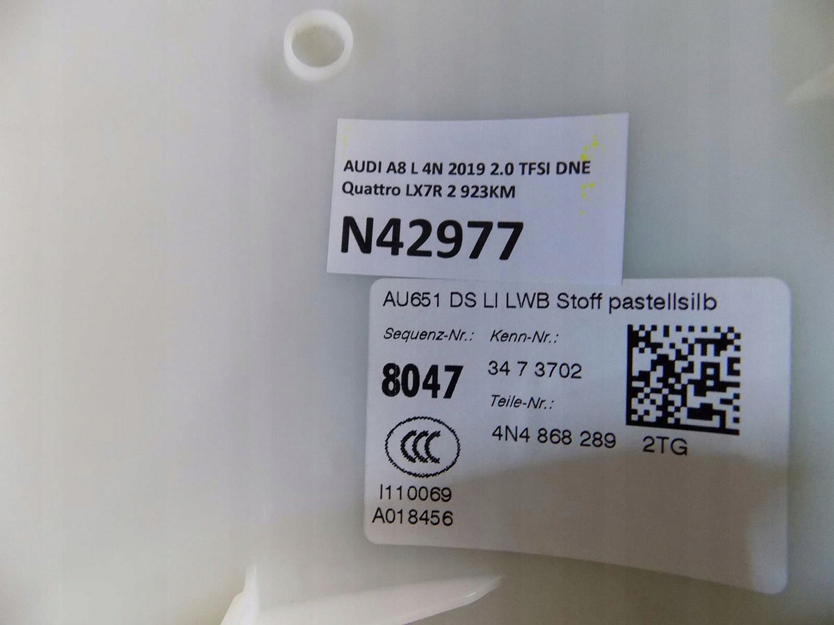 AUDI A8 4N D5 POST PLATING LEFT 4N4868289