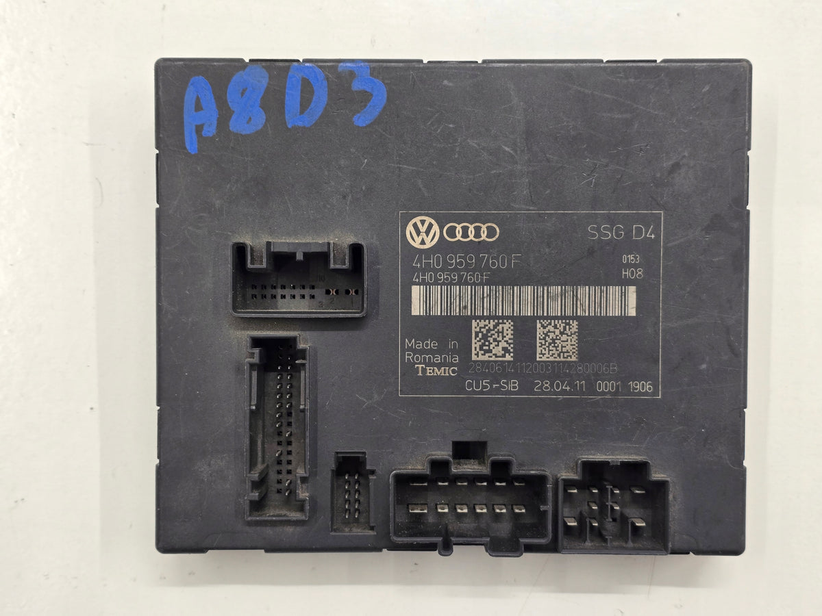 AUDI A8 D4 SÆDESTYREENHED 4H0959760F