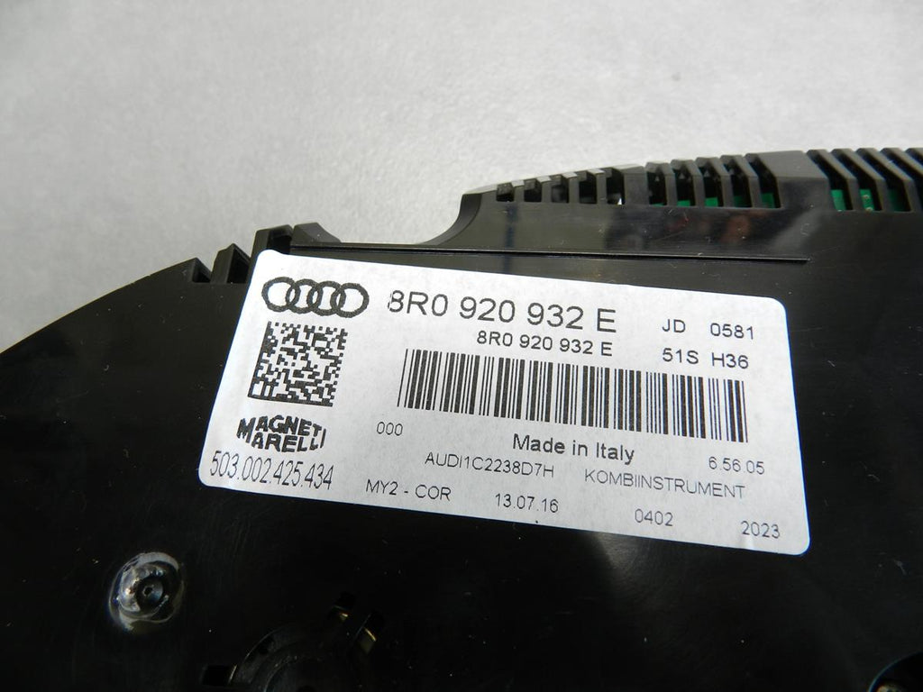 AUDI Q5 8R COUNTER CLOCKS 8R0920932E