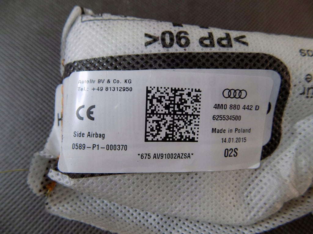 AUDI Q7 4M AIRBAG CUSHION RIGHT 4M0880442D