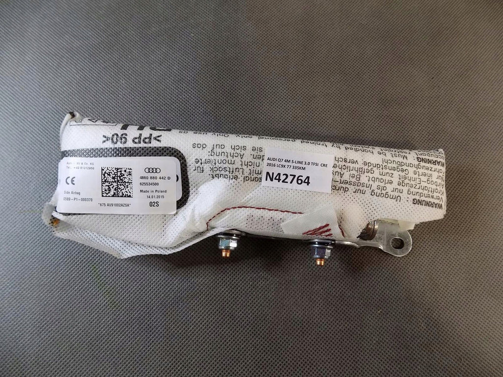 AUDI Q7 4M AIRBAG CUSHION RIGHT 4M0880442D