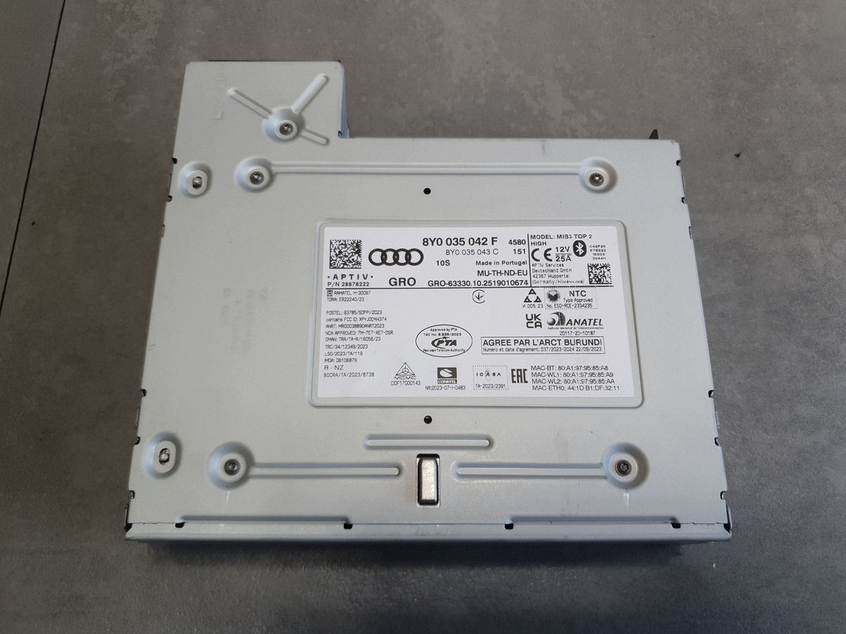 Audi A3 8Y Multimedia Station Central Controller 8Y0035042F