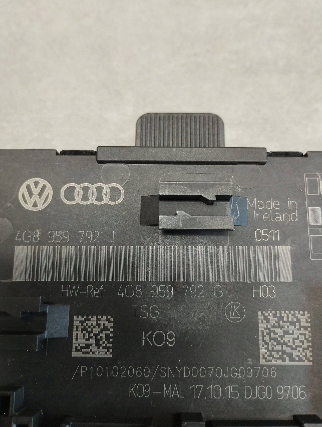 Audi A7 4G DOOR MODULE RIGHT FRONT 4G8959792J