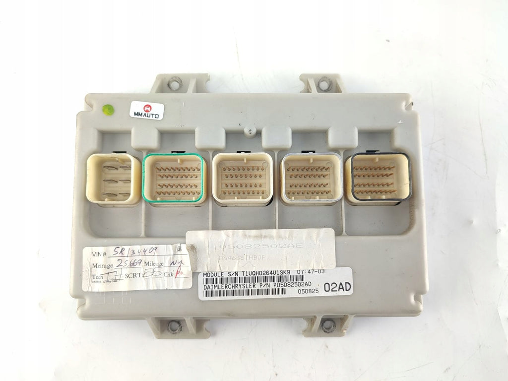 BCM MODULE DODGE CARAVAN IV 4 RG (2000-2007) P05082502AD