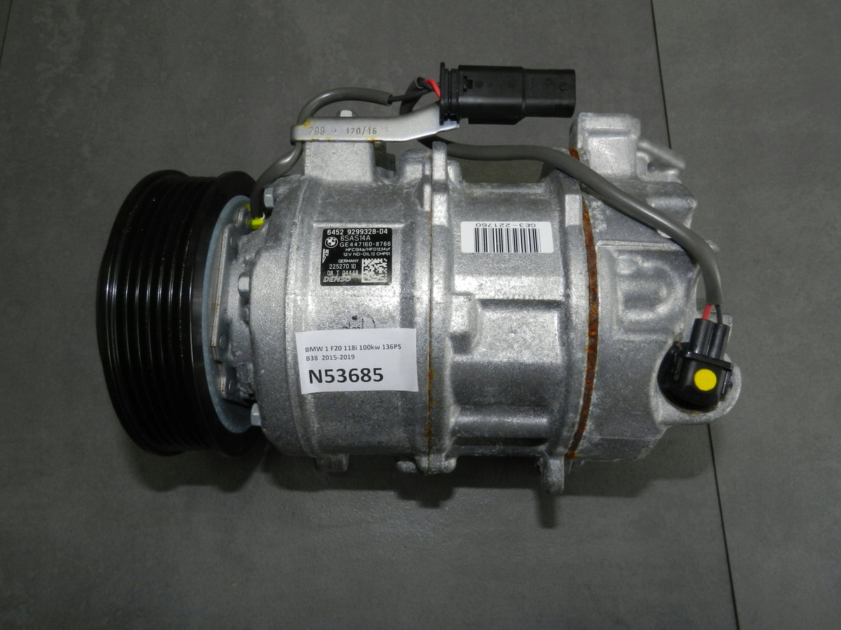 BMW 1 F20 1.5i AIR CONDITIONING COMPRESSOR 9299328