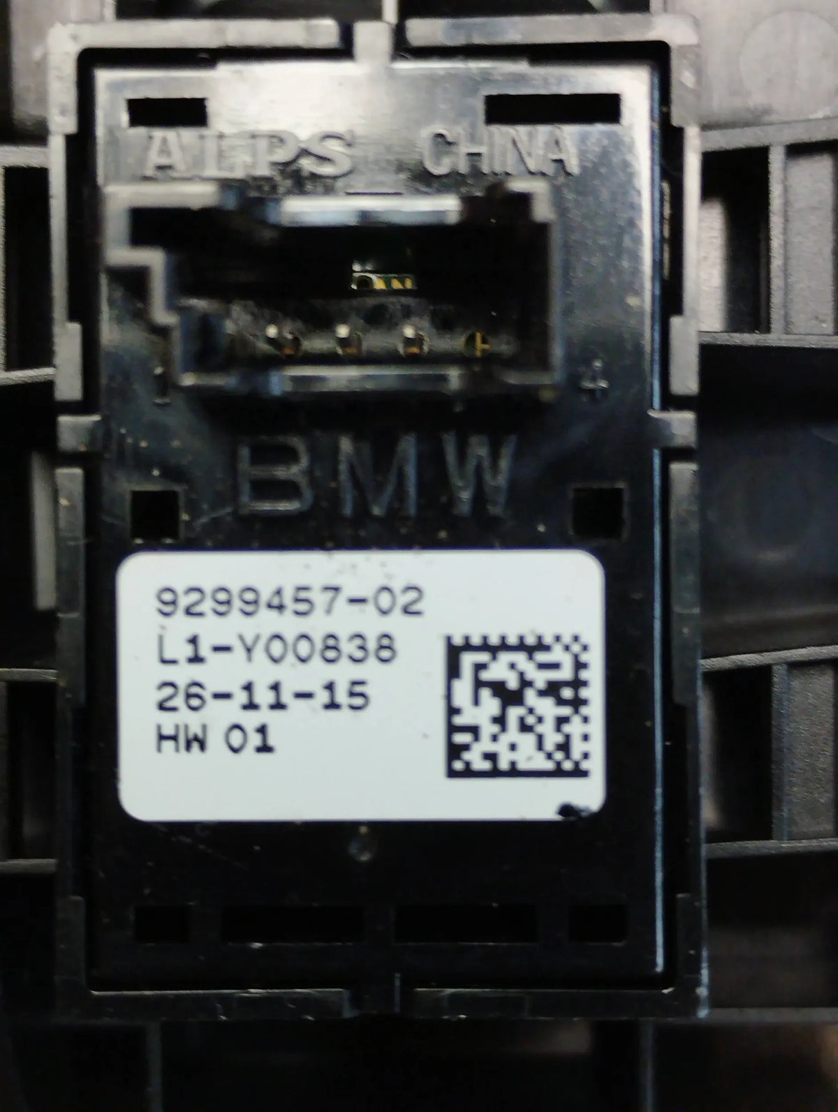 BMW 7 G11 WINDOW SWITCH LEFT 9299457 UK