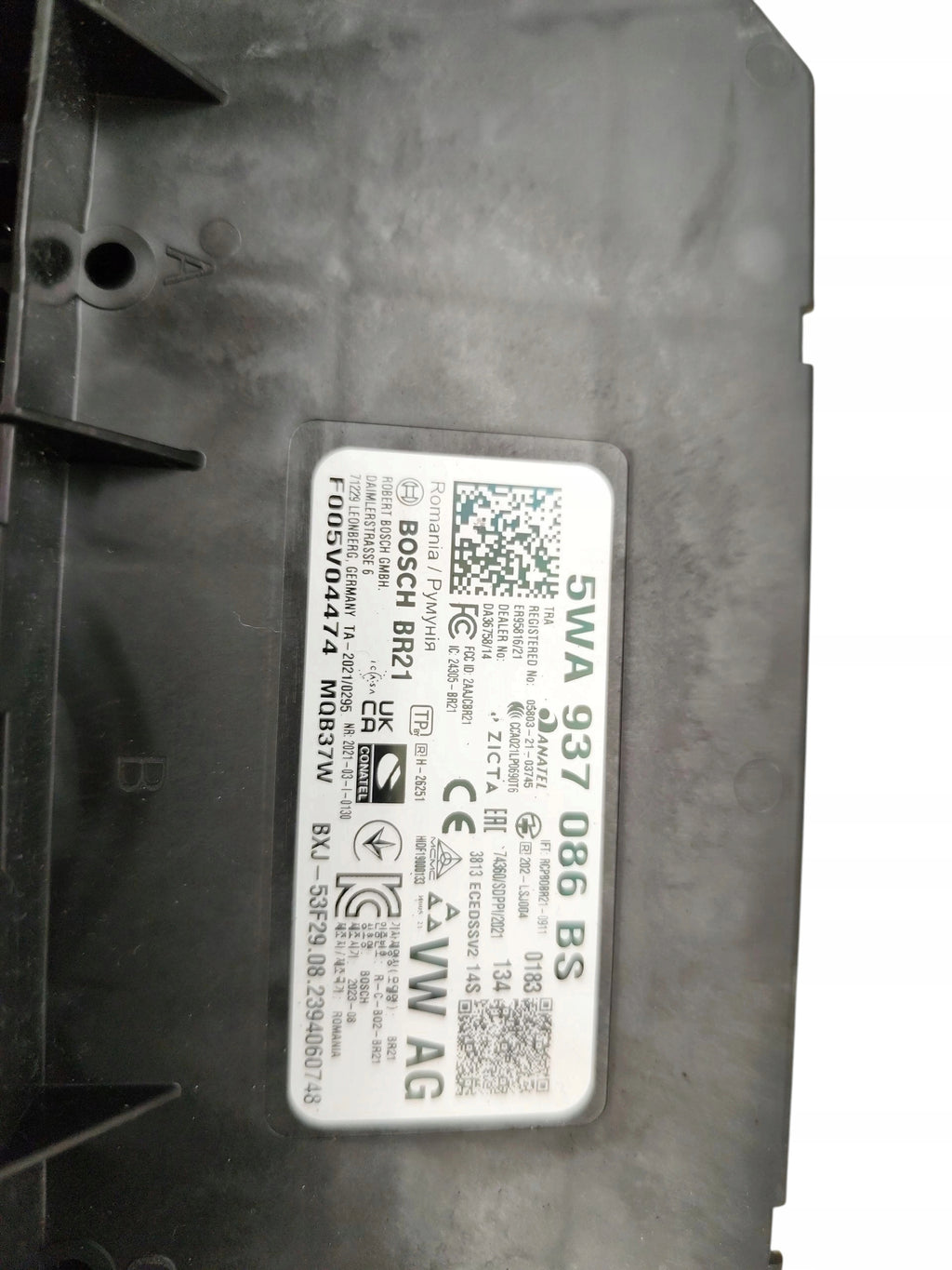 COMFORT CONTROLLER MODULE SKODA OCTAVIA IV AUDI A3 8Y 5WA937086BS