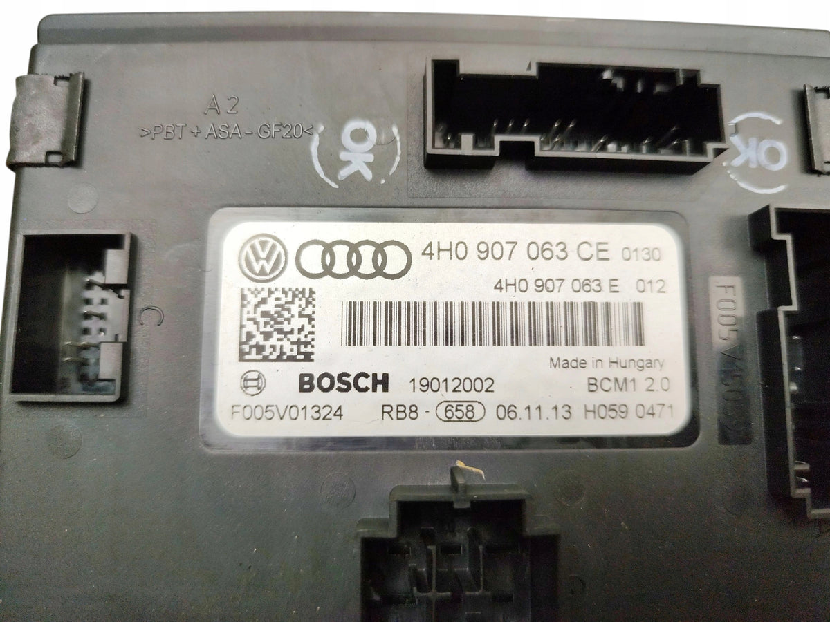 COMFORT MODULE BCM AUDI A6 C7 (2011-2014) 4H0907063CE