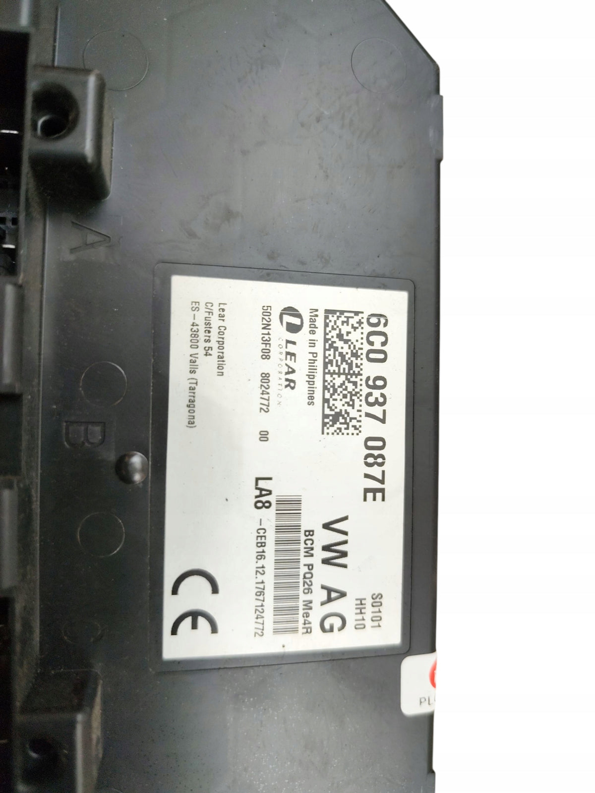 COMFORT MODULE BCM SKODA RAPID FABIA III 3 6C0937087E