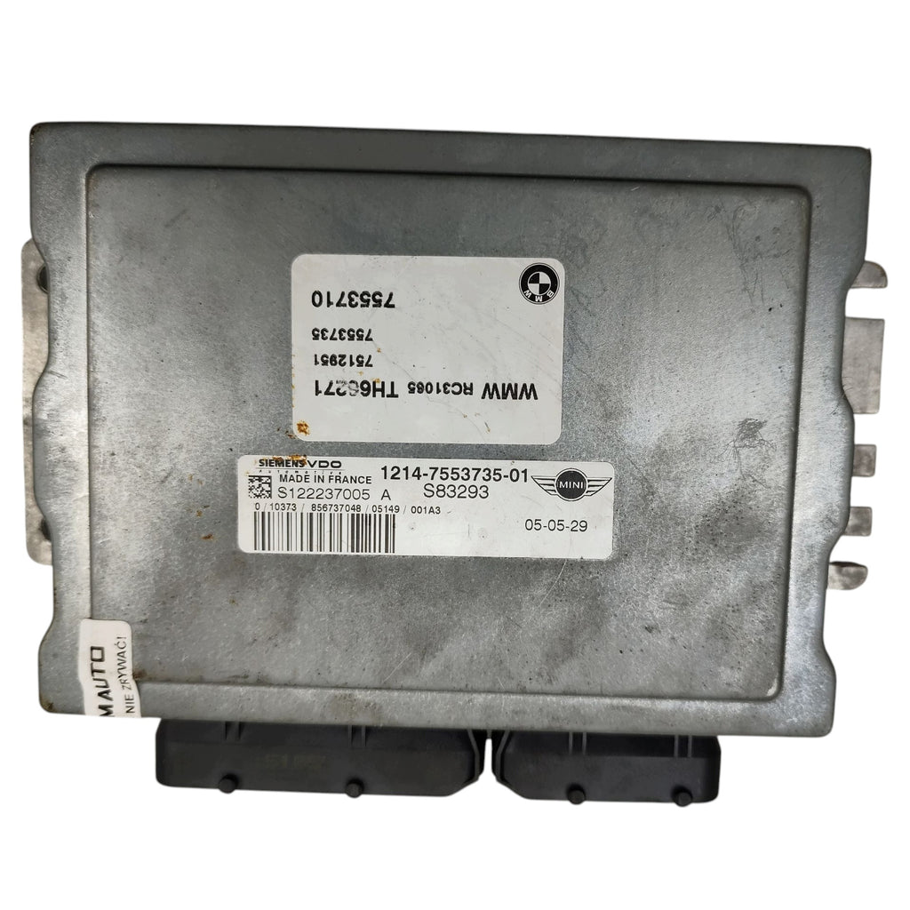 COMPUTER ENGINE CONTROLLER MINI ONE R50 1.6 16V W10B16A 7553735