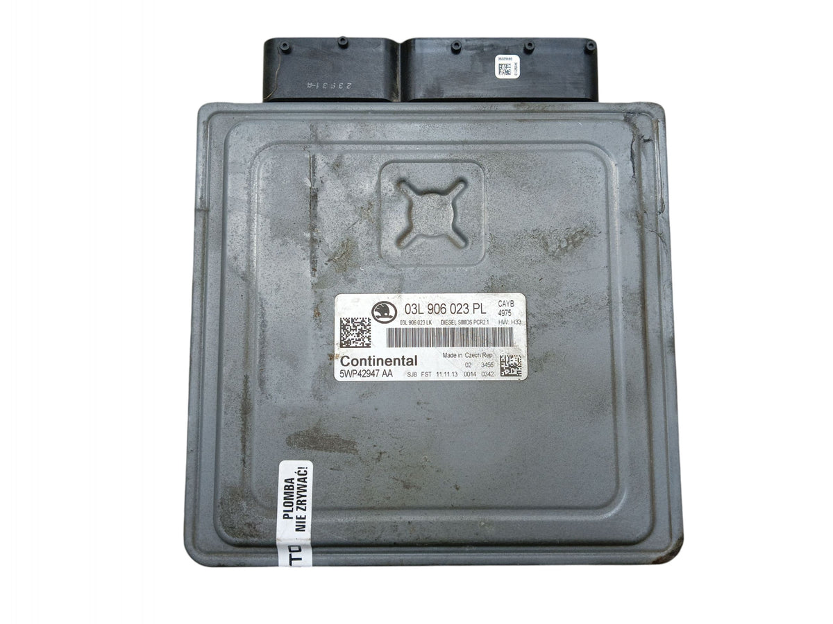 COMPUTER ENGINE CONTROLLER SKODA RAPID (2012-2017) 1.6 TDI 90KM 03L906023PL