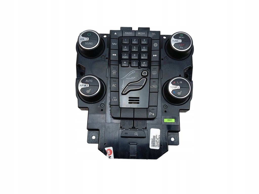 CONTROL PANEL FOR AIR CONDITIONING RADIO VOLVO V40 II (2012-2016) 31398642