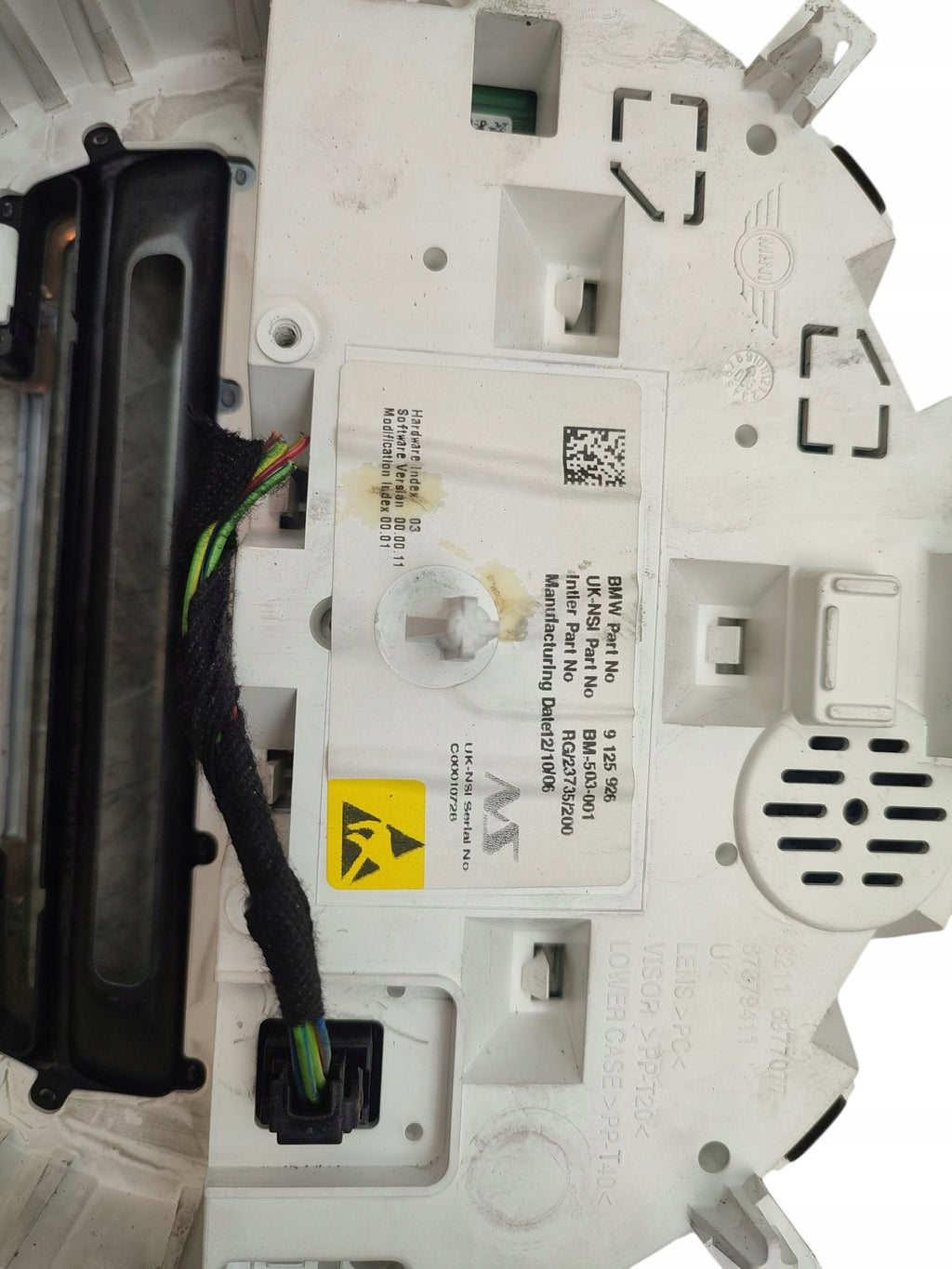 COUNTER CLOCK MINI ONE R56 (2006-2013) 9125926 EUROPE
