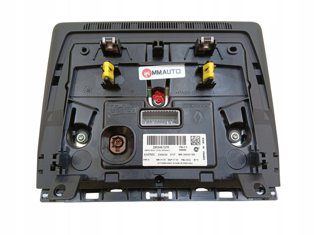 DISPLAY NAVIGATION RADIO SCREEN RENAULT CLIO V 280346137R