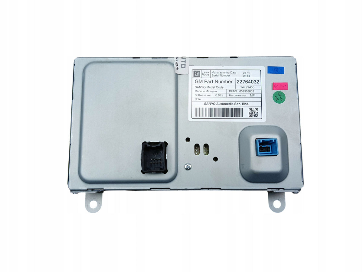 DISPLAY NAVIGATION SCREEN GPS OPEL ASTRA IV J (2009-2012) 22764032