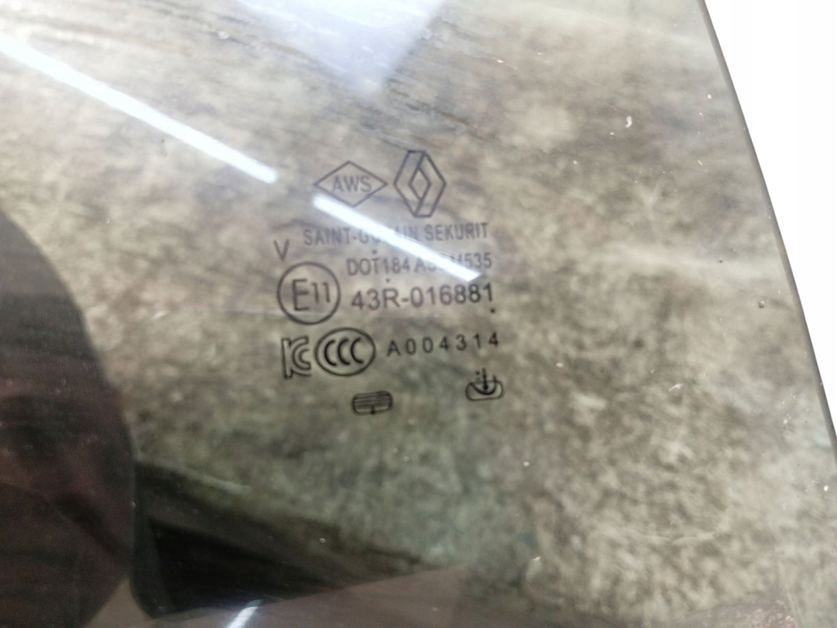 DOOR GLASS RIGHT REAR RENAULT ARCANA