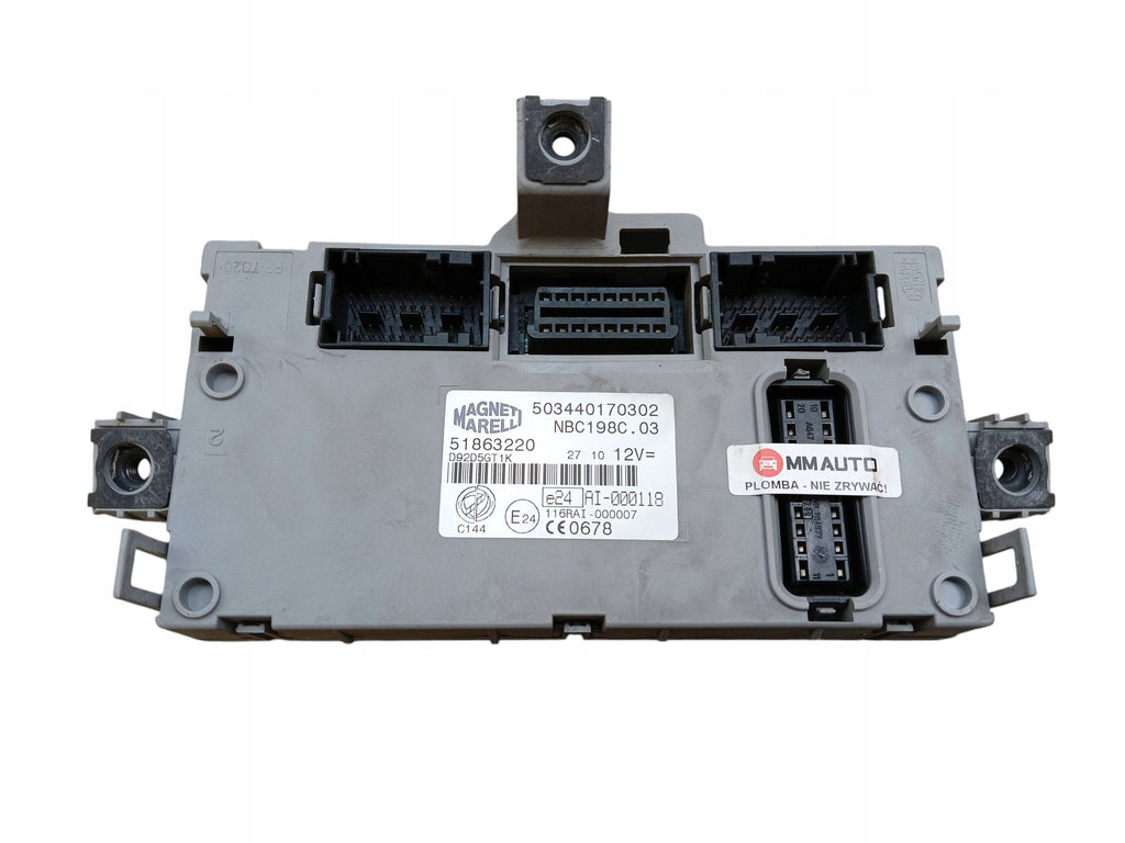 DRIVER MODULE BOX BSI FIAT BRAVO II 51863220