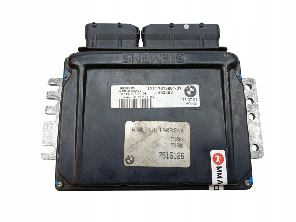 ENGINE COMPUTER MINI ONE R50 1.6 16V 90KM W10B16A 7515126