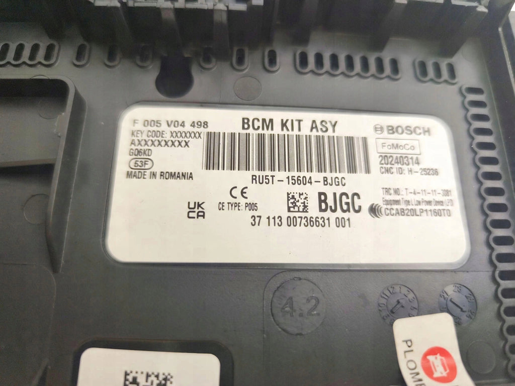 FUSE BOX MODULE BCM FORD FOCUS MK4 IV RU5T-15604-BJGC