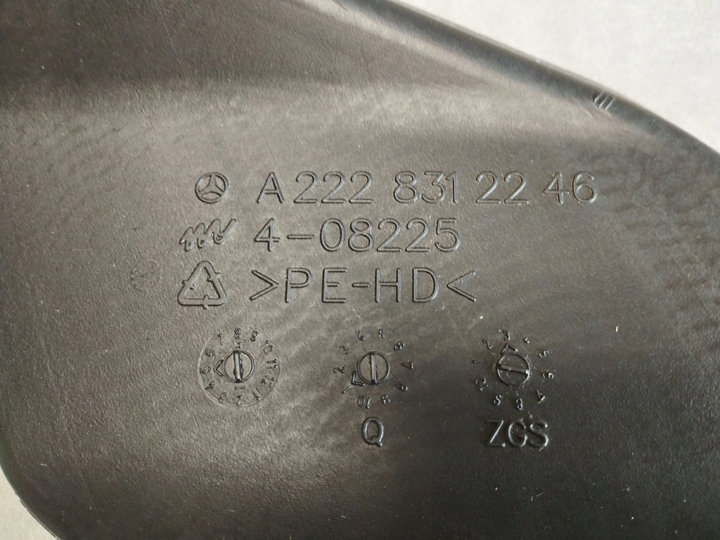MERCEDES S CLASS W222 2014 AIR CHANNEL RIGHT A2228312246