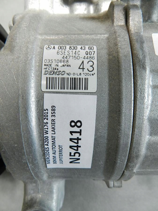 MERCEDES W176 AIR CONDITIONING COMPRESSOR A0038304360
