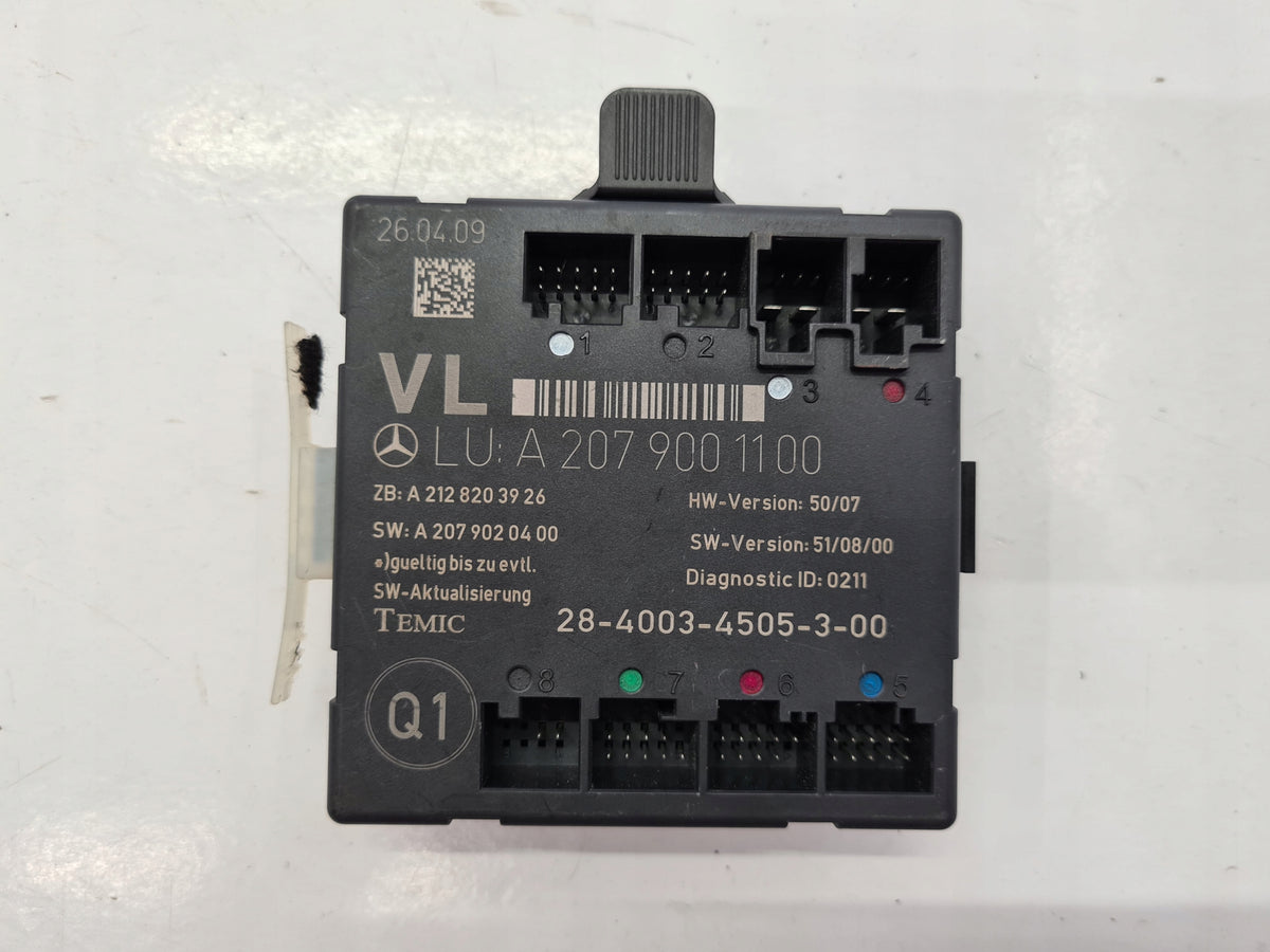 MERCEDES W207 COUPE MODULE DE PORTE A2079001100