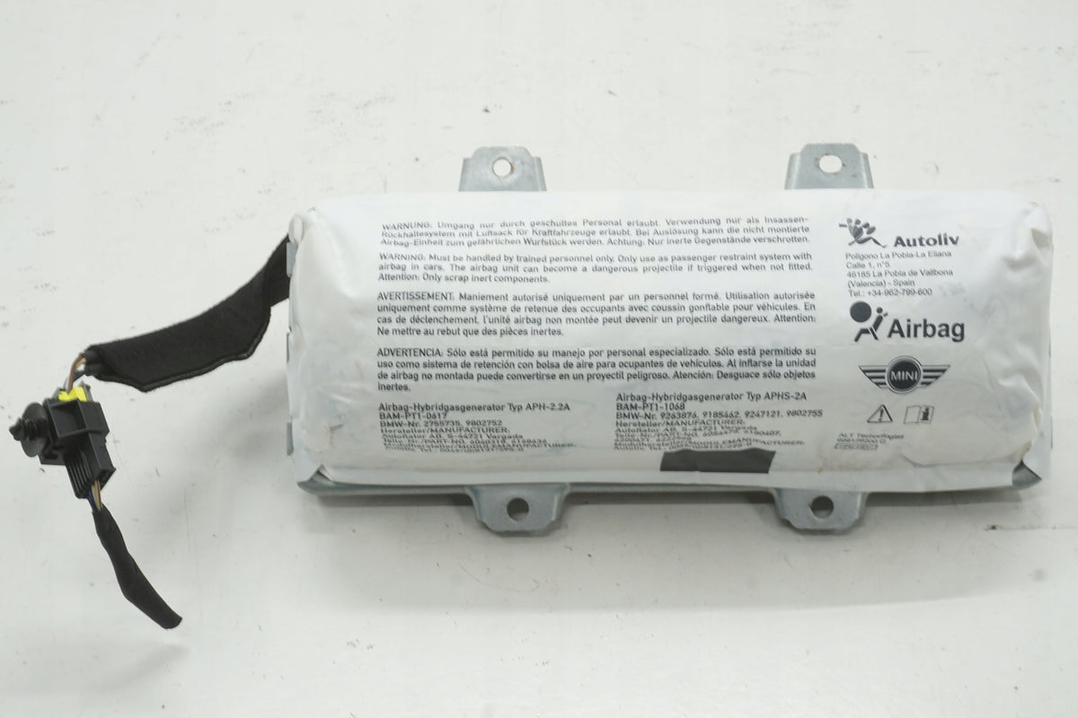 MINI R58 R59 PASSENGER AIRBAG 9263876