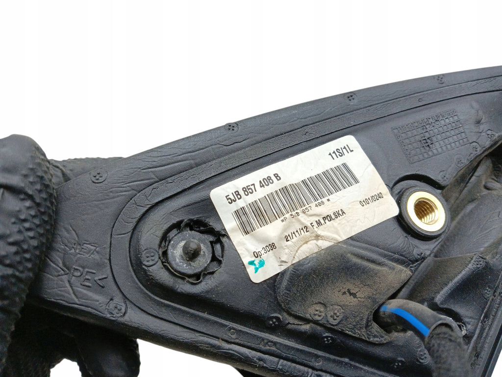 MIRROR RIGHT SKODA RAPID (2012-2017) 5 PIN EUROPE PAINT CODE LA7W