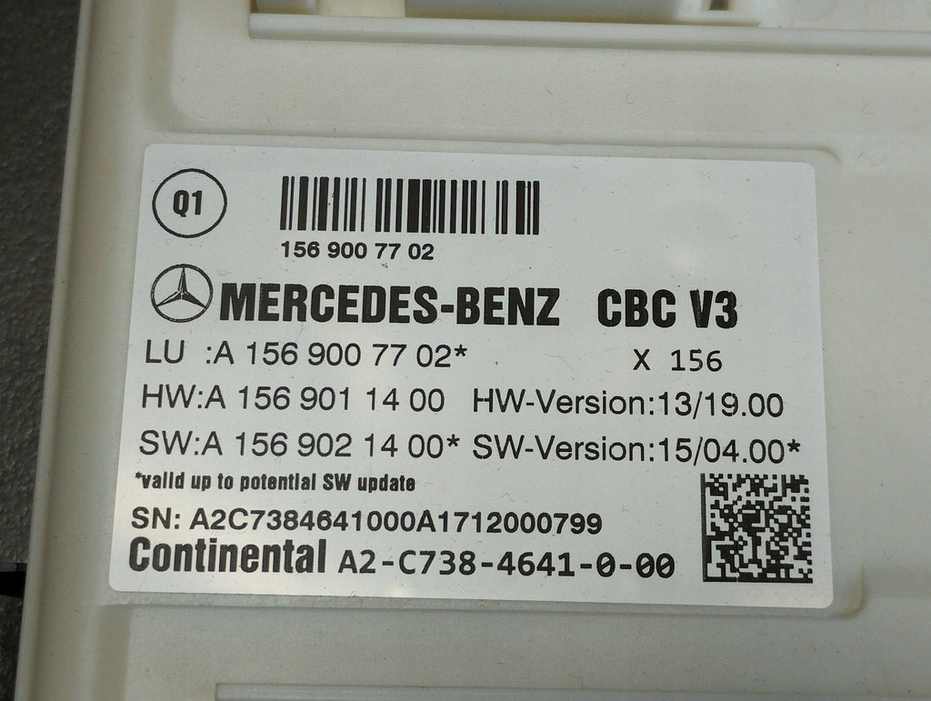 Mercedes-Benz B W246 W242 MODULE DRIVER A1569007702