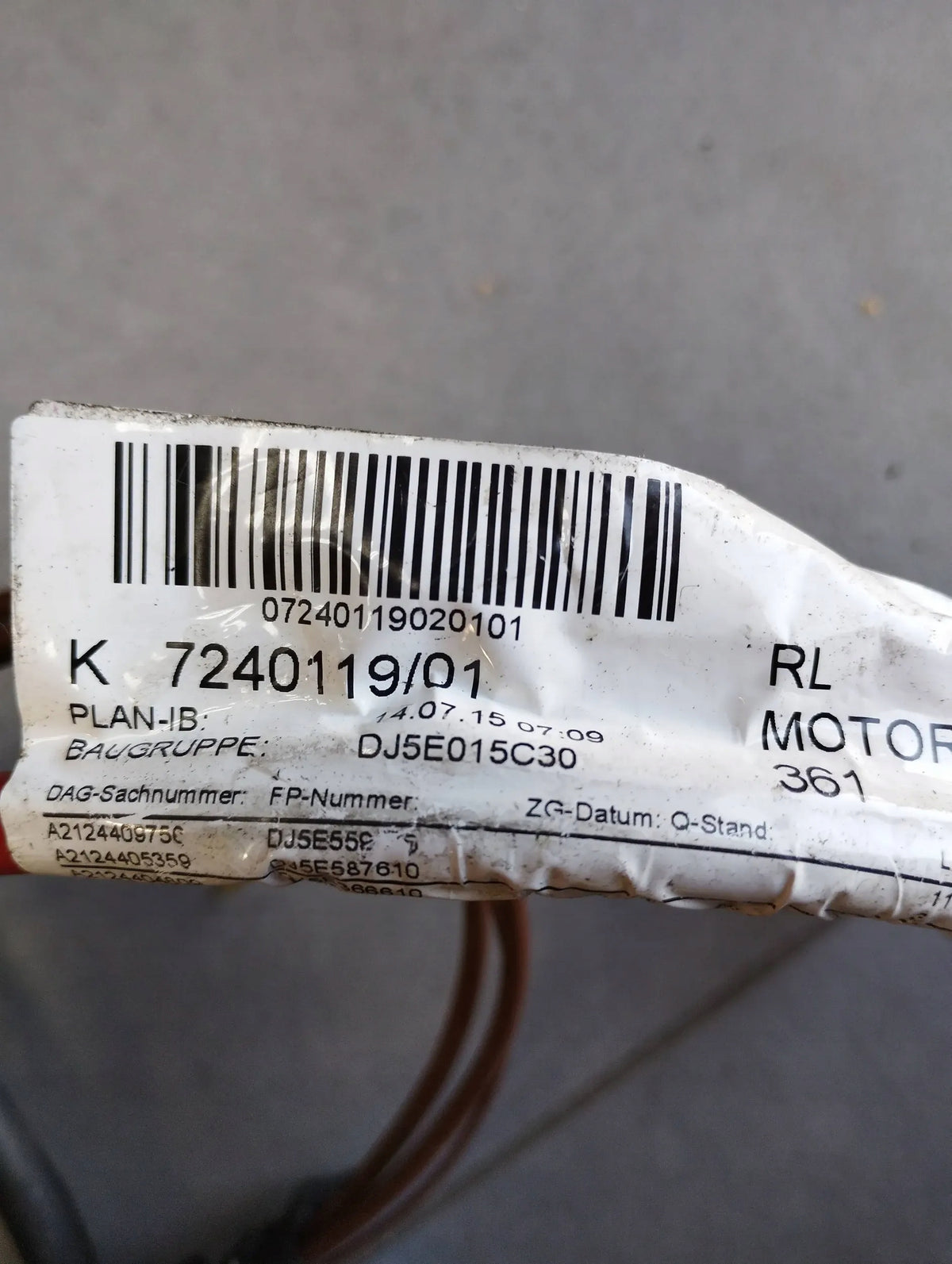 Mercedes-Benz CLS C218 BEAM INSTALLATION A2124409756