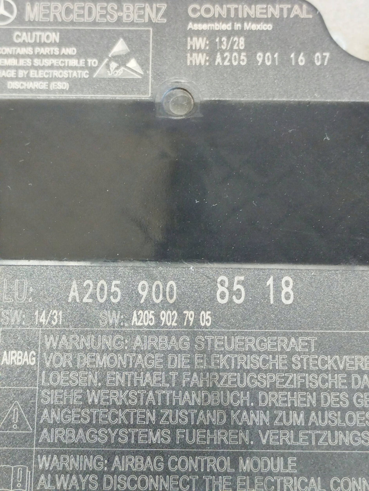 Mercedes-Benz GLC X253 AIRBAG MODULE A2059008518