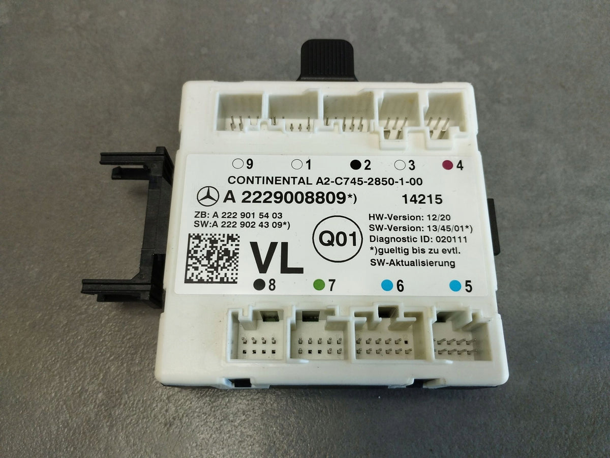 Mercedes-Benz S W222 2014 DOOR MODULE LEFT FRONT A2229008809