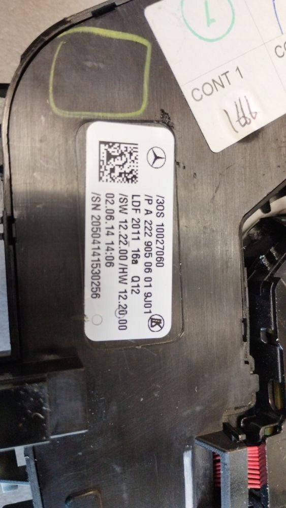 Mercedes-Benz S W222 2014 SEAT SWITCH RIGHT FRONT A2229050601
