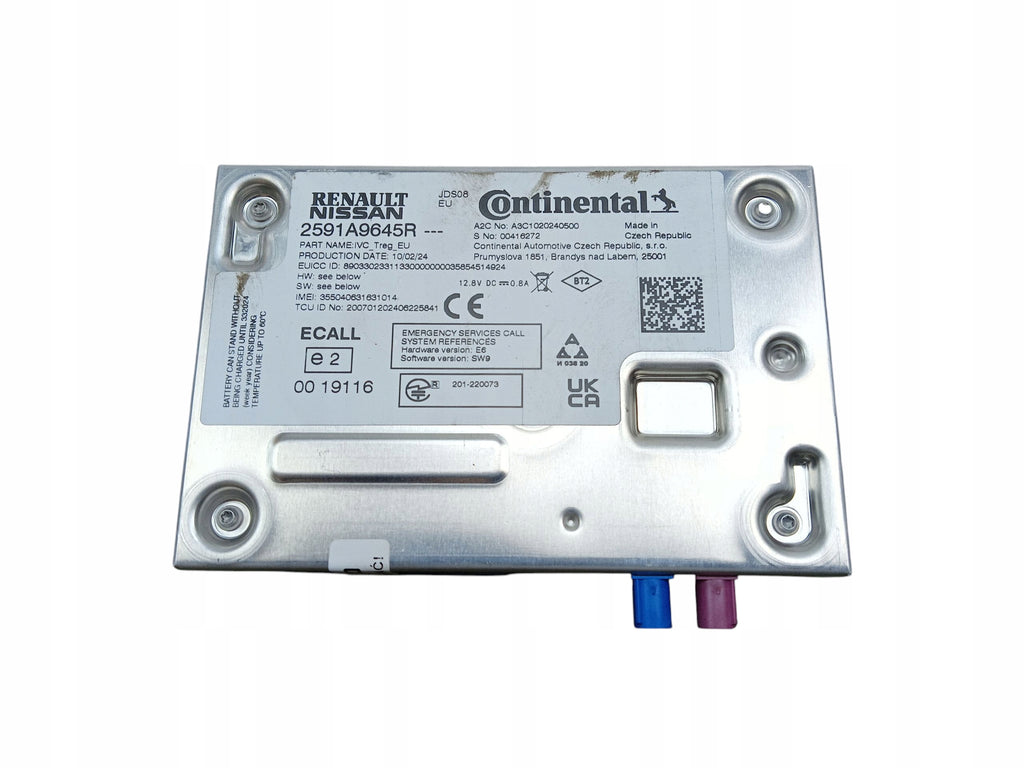 NAVIGATION MODULE RENAULT CAPTUR II CLIO V ARKANA 2591A9645R