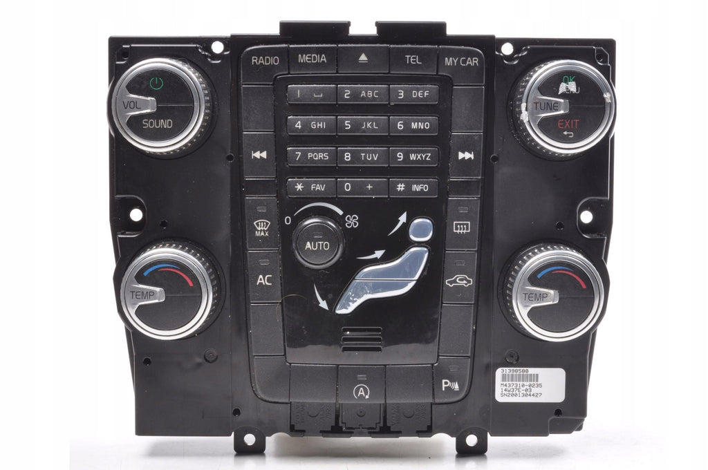 PANEL AIR CONDITIONING SWITCH VOLVO S60 II V60 31398588