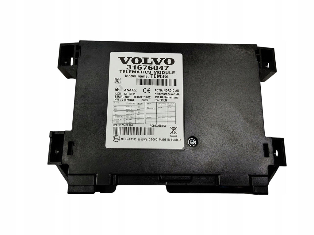 PHONE CONTROLLER MODULE VOLVO V40 II V60 I LIFT 31676047