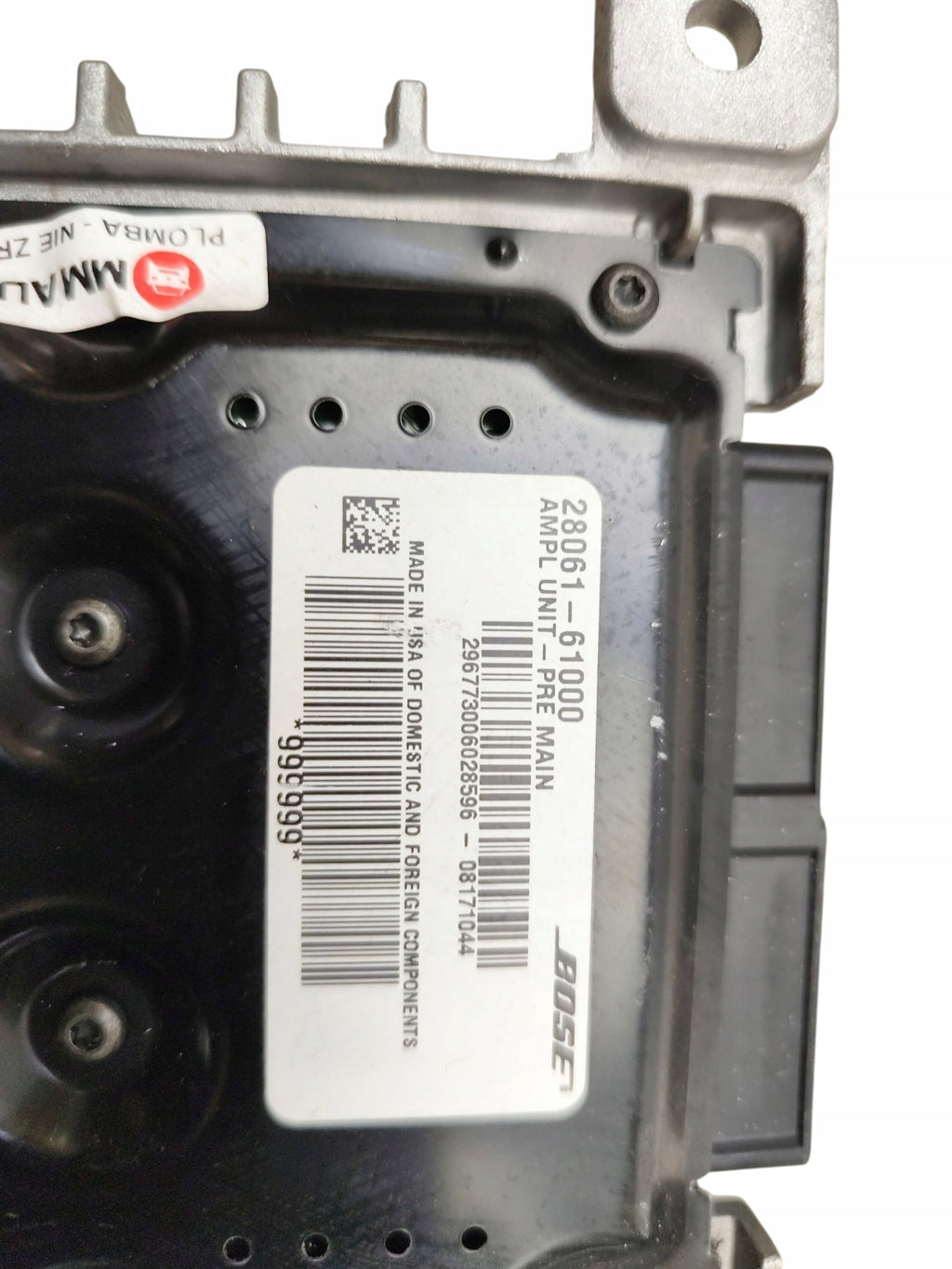 RADIO AMPLIFIER RENAULT KOLOS I HY (2008-2011) 28061-61000