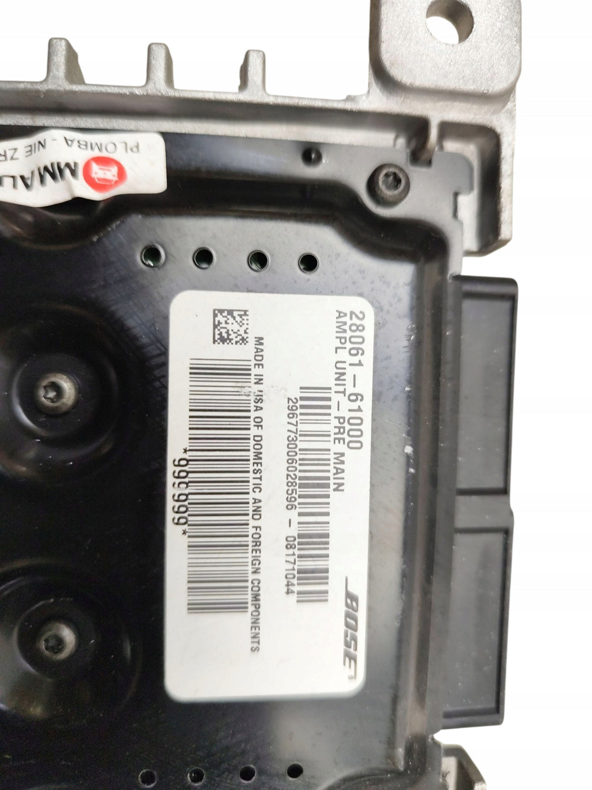 RADIO AMPLIFIER RENAULT KOLOS I HY (2008-2011) 28061-61000