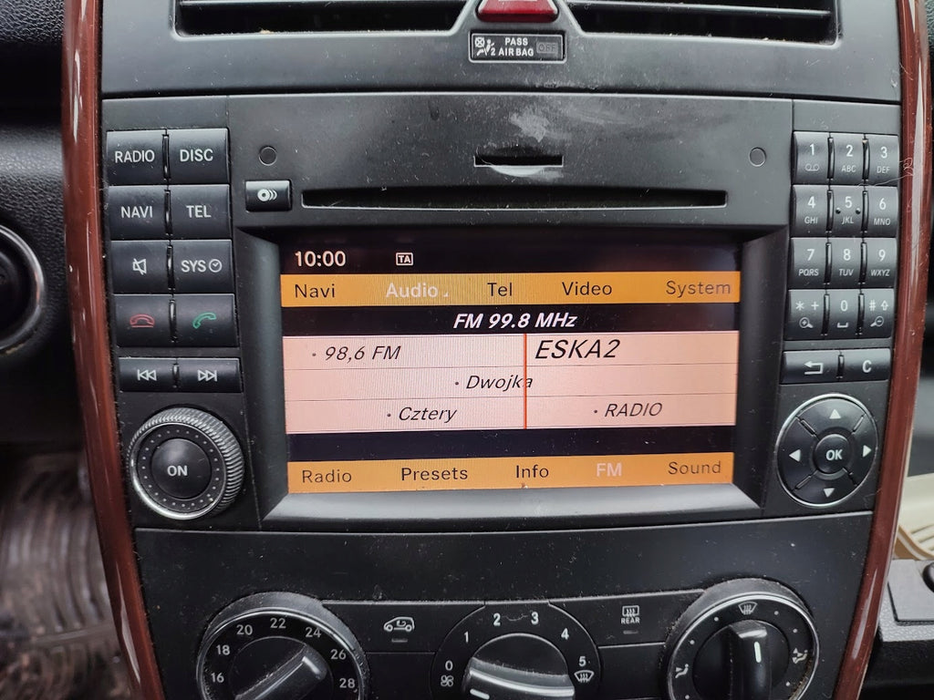 RADIO CD DISPLAY SCREEN MERCEDES A W169 A1699002500