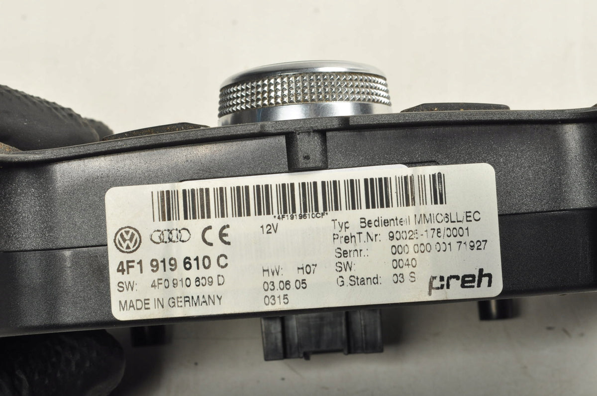 RADIO CONTROL PANEL AUDI A6 C6 RADIO SWITCHES 4F1919610C