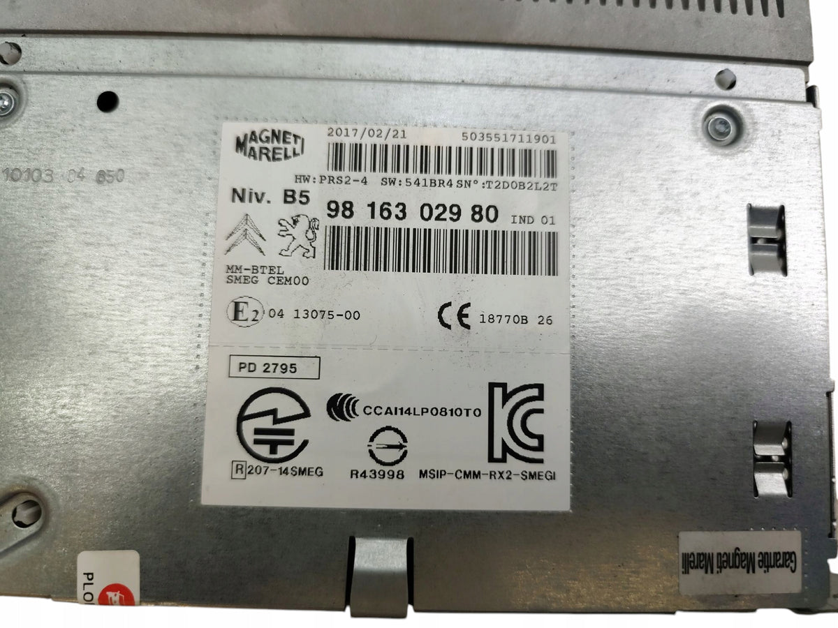 RADIO NAVIGATION CITROEN C4 CACTUS 9816302980