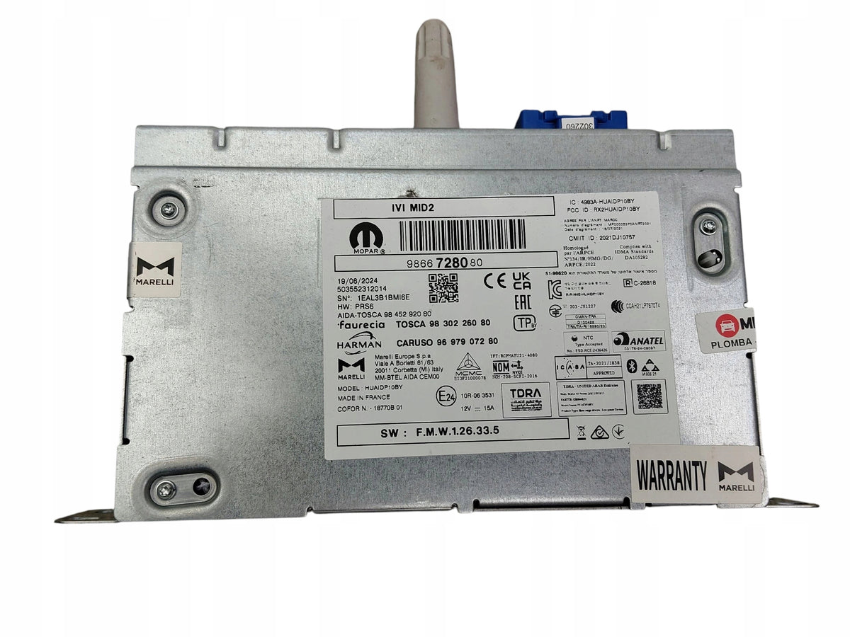 RADIO NAVIGATION JEEP AVENGER (2022-) 9866728080